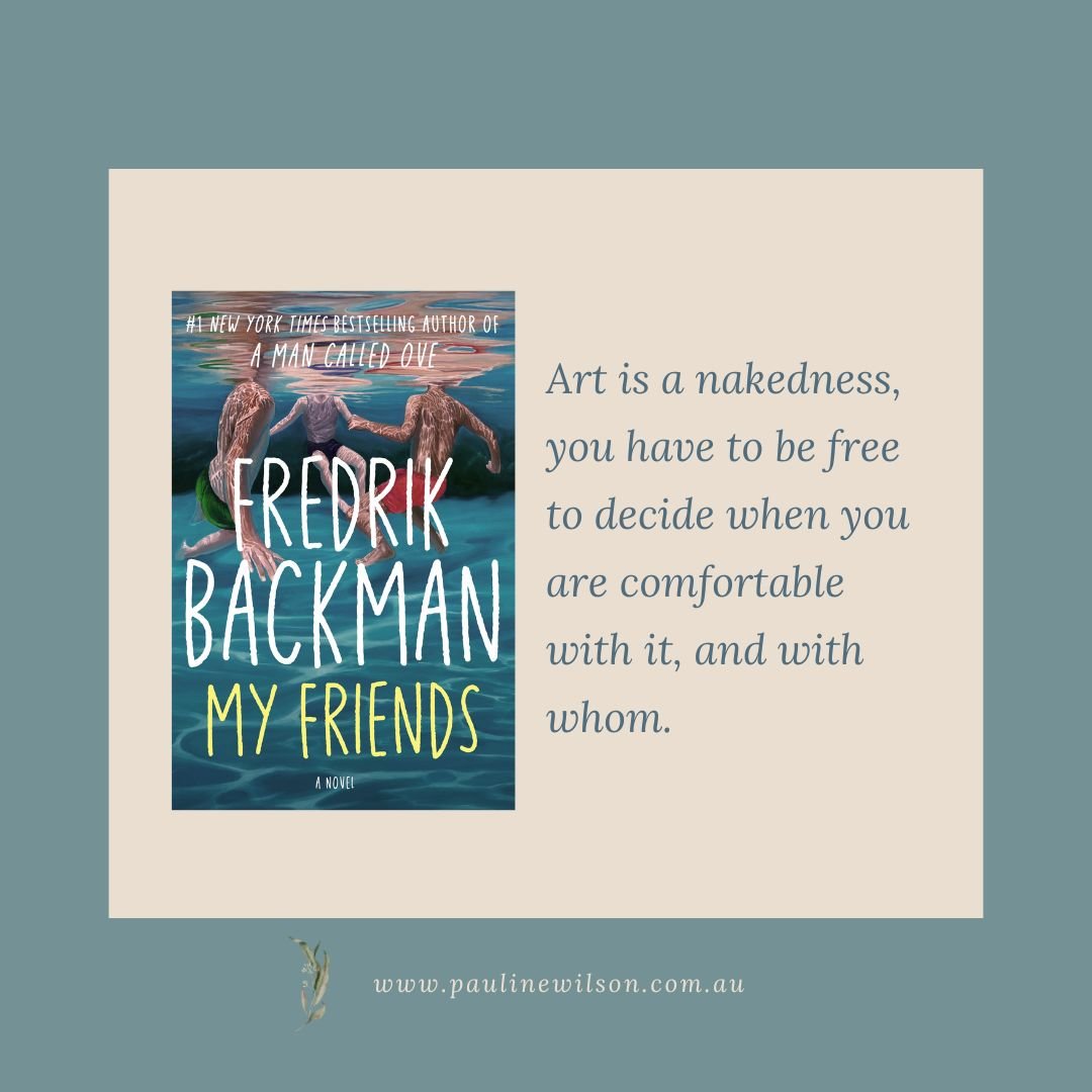 I am really enjoying the skilfully crafted language in this wonderful book. 
The story of four teenage friends and another teenager who connects with their story 25 years later. 
This sentence resonated.