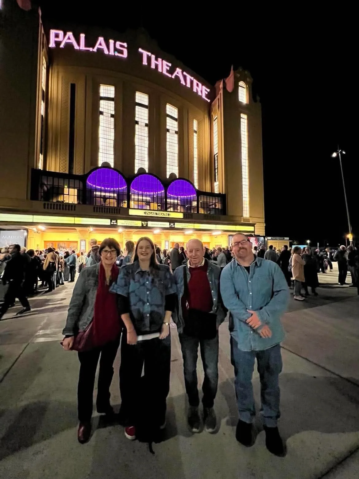 Fabulous night with the @pitchfaceinc choir. And a world record of 1069 people wearing double denim. So much fun 🤩