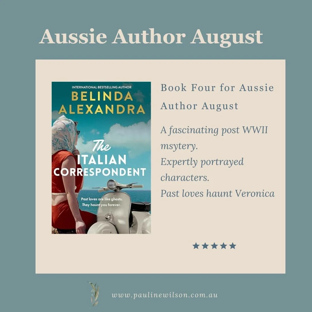 Another wonderful Aussie Author for August. Highly recommend for lovers of WWII historical novels.