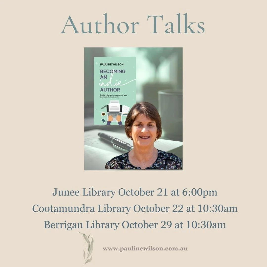 I am excited to be visiting three Riverina Libraries in the coming weeks. I will be sharing some insights about the author life, talking about my latest book, Becoming an Indie Author