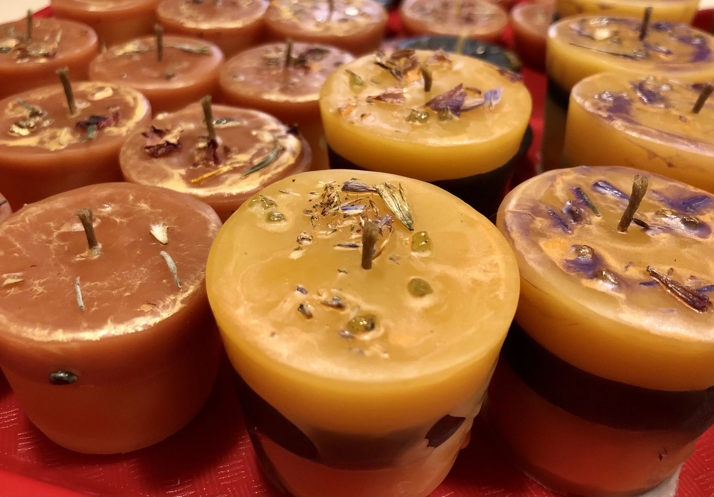 Layered candles