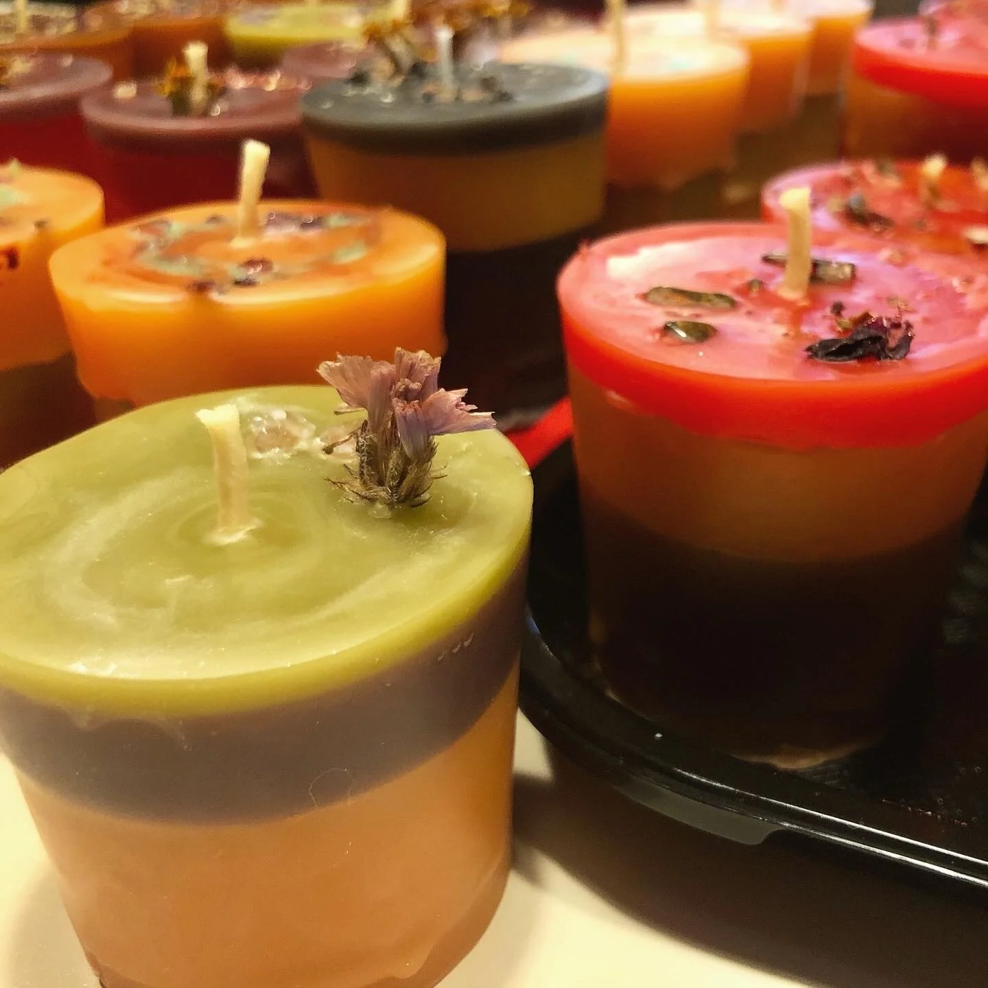 Layered candles