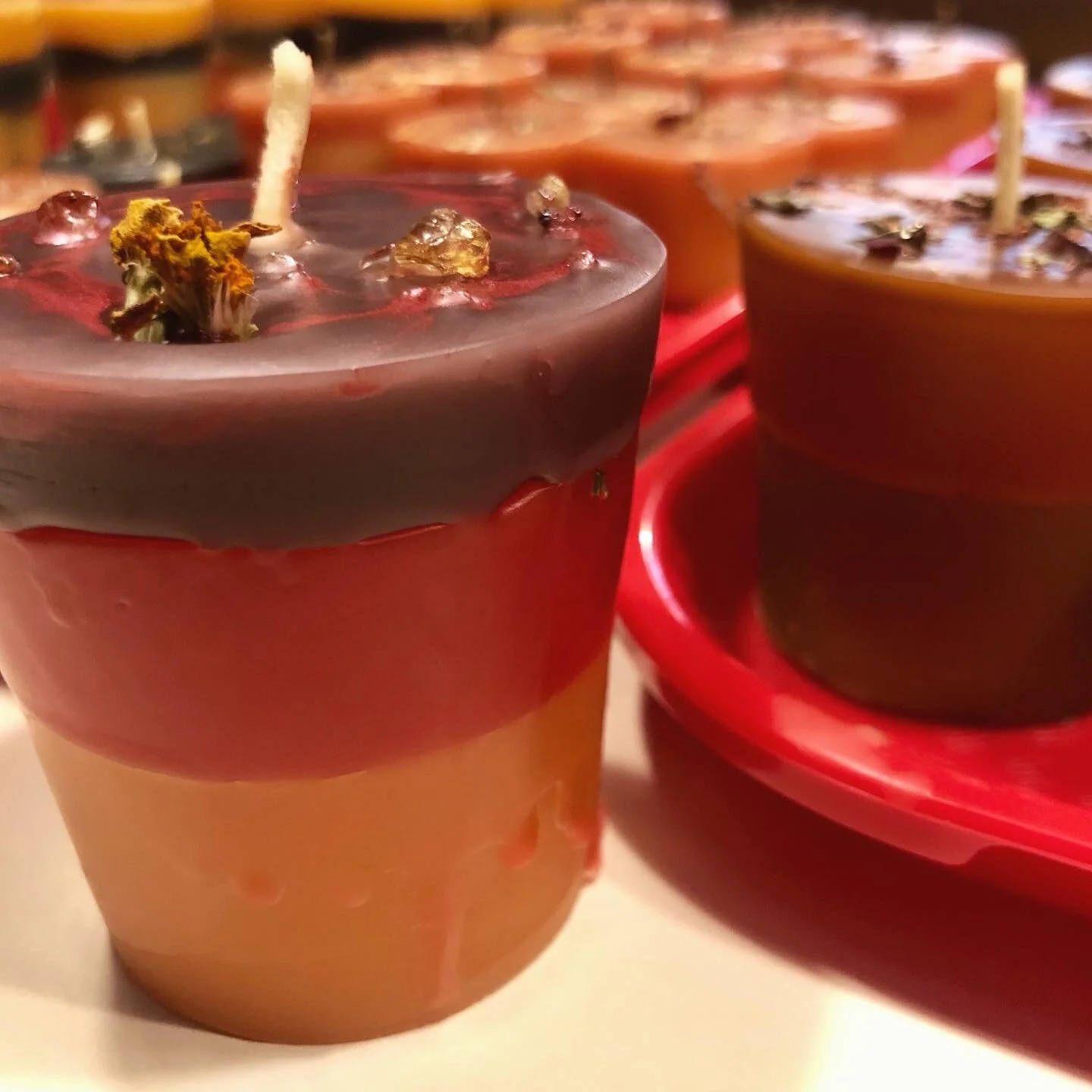 Layered candles