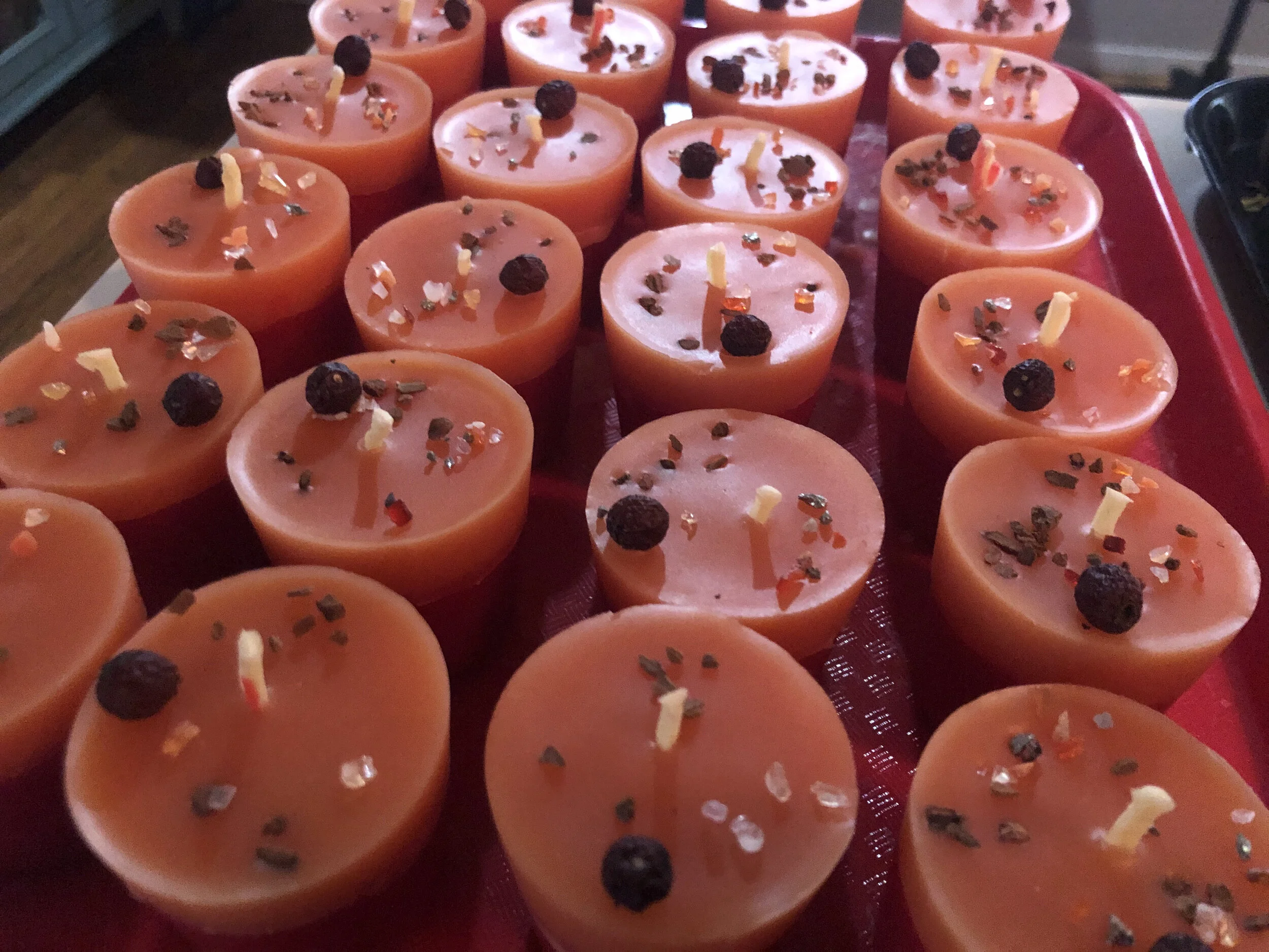 Orange candles