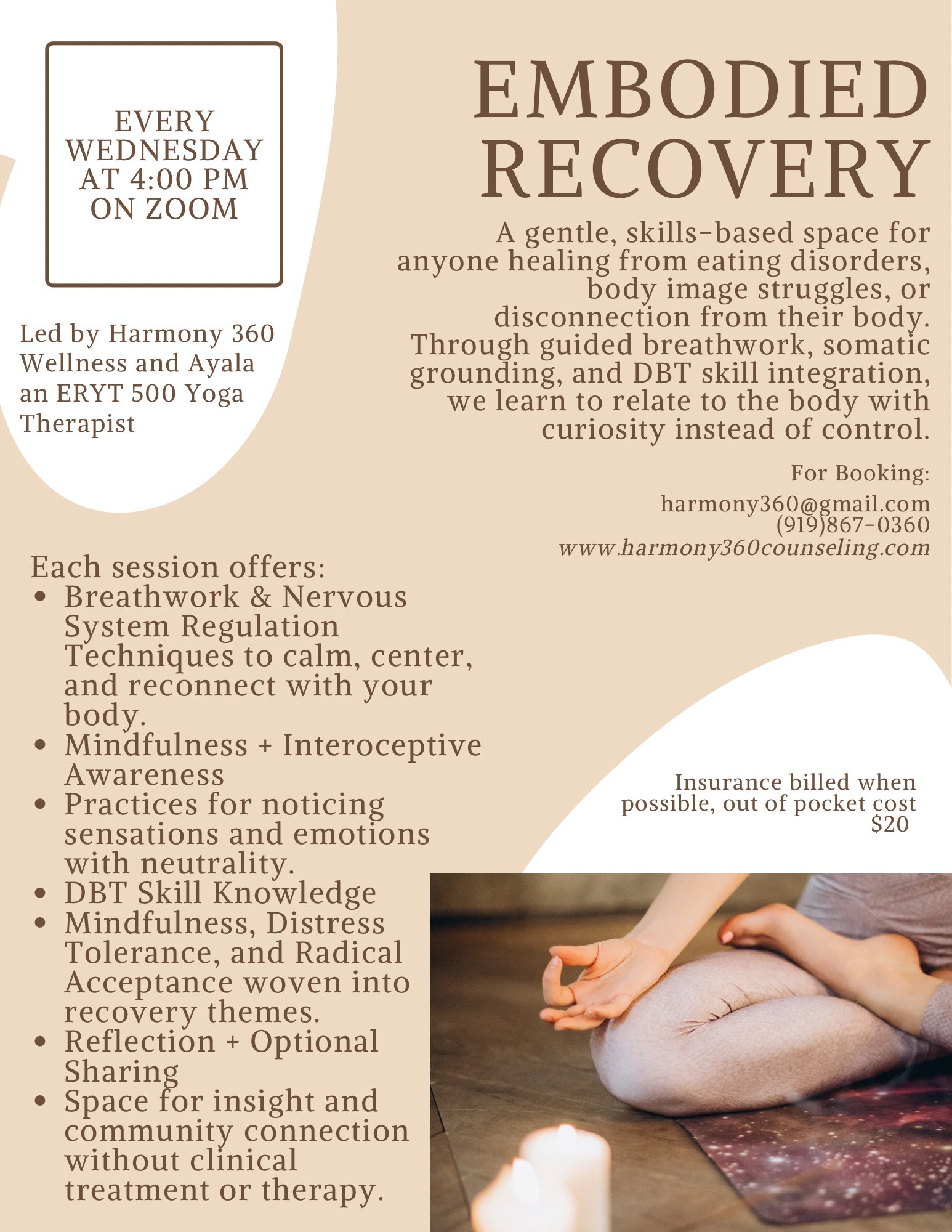 ✨ New Wednesday Healing Series: Embodied Recovery + Meal Support ✨