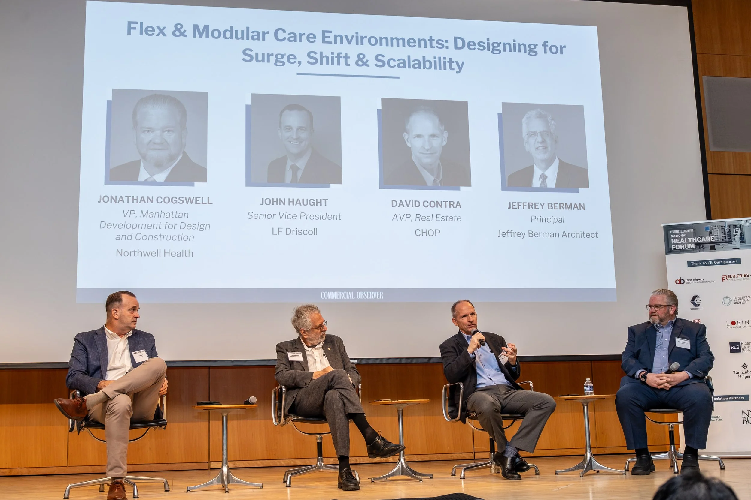 Jeffrey Berman moderates a Commercial Observer Panel at the National Healthcare Forum