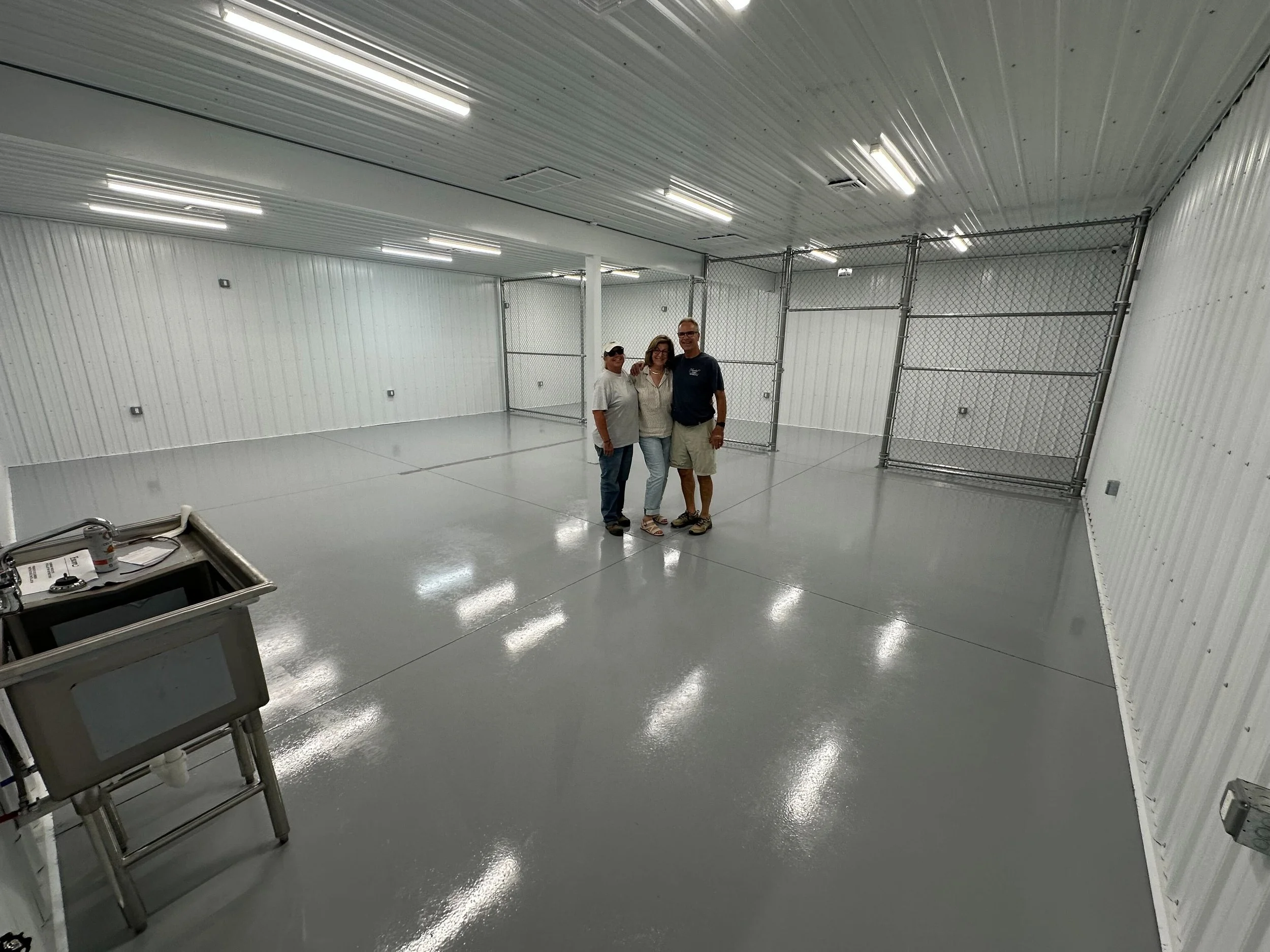 From finishes to lighting, the farm begins to take shape.