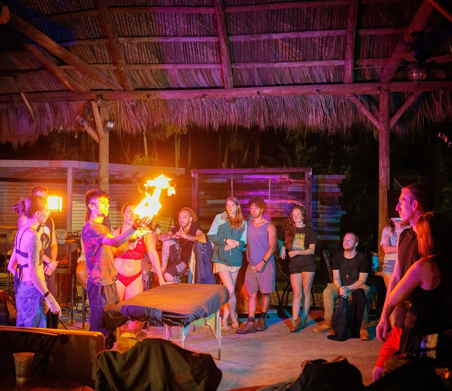 He&rsquo;s got the fire power @fle5h 🔥

Micheal showing off his fire skills during #zenflow2024 hosted by @thirdeyecollectivefam

#fireperformer #fireplay #playwithfire #fireflowarts