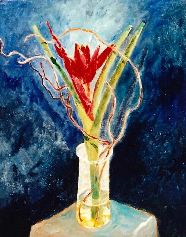 Tropical Flower 22"x 30" SOLD