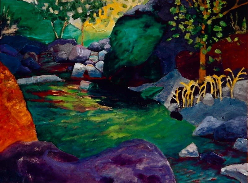 Montrose Pools, 22"x 30", oil on canvas   $1000
