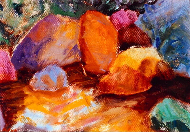 Boulders at Romero Canyon 6"x 8" SOLD