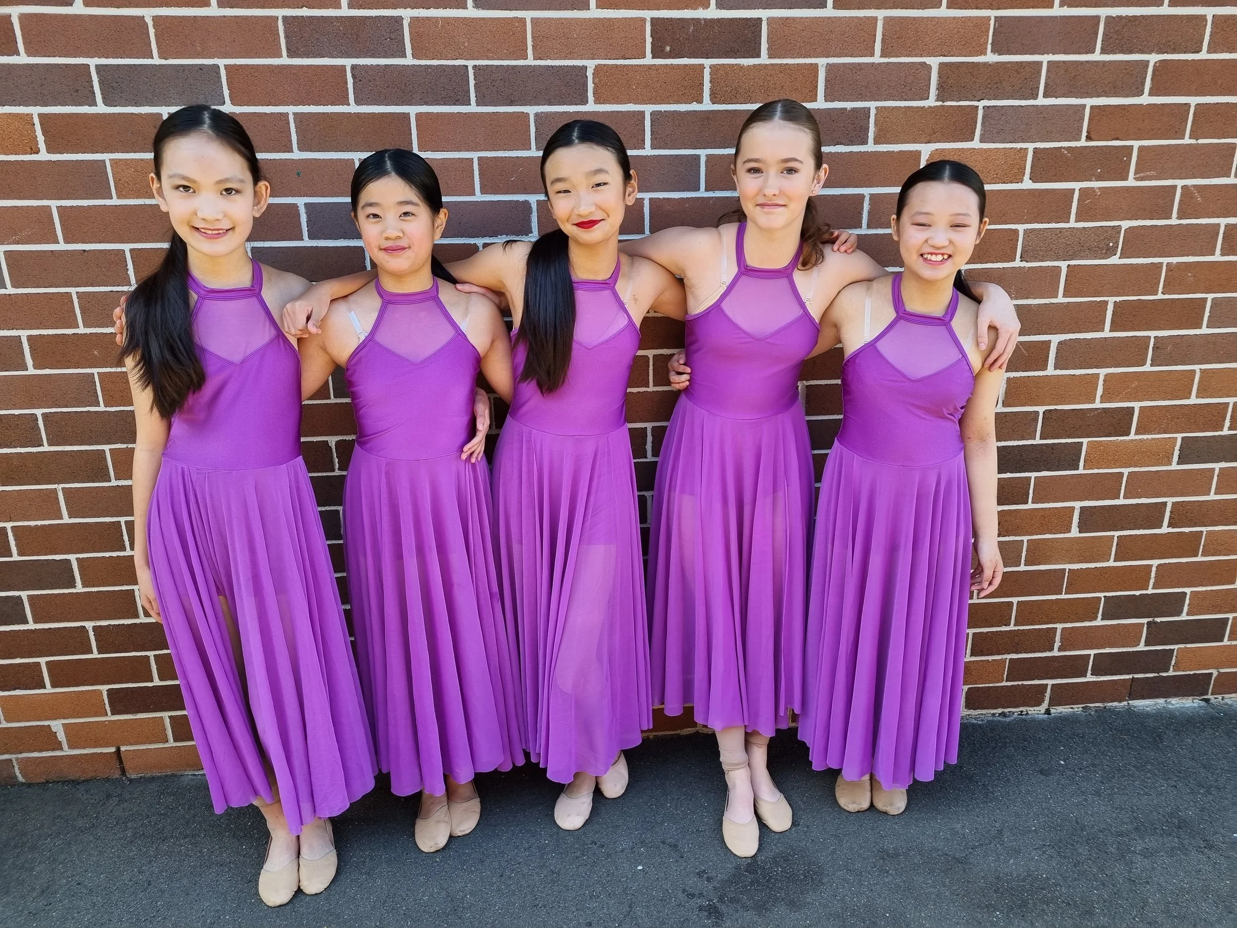 dancers waiting to perform at the West Pennant Hills Public school fair