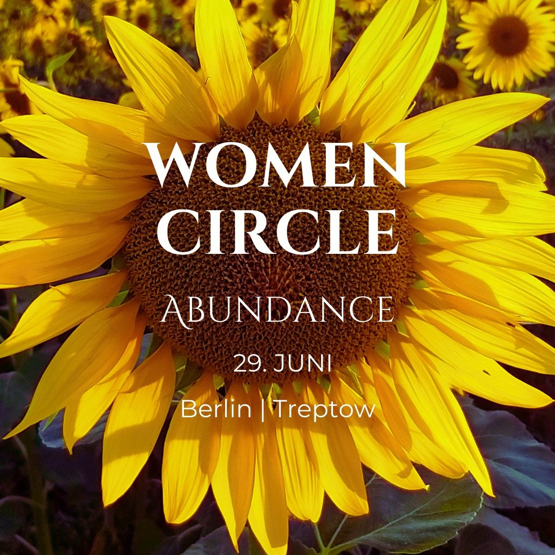 ☀️Sommerkreis Abundance🌻

Wir feiern die F&uuml;lle des Sommers &ndash; und die F&uuml;lle in uns.

Du darfst dich ausdehnen. Tanzen. Strahlen.
In deinem Tempo. In deinem Rhythmus.

Dich erwartet:
&ndash; Kakao als Herz&ouml;ffner
&ndash; sanft st&a