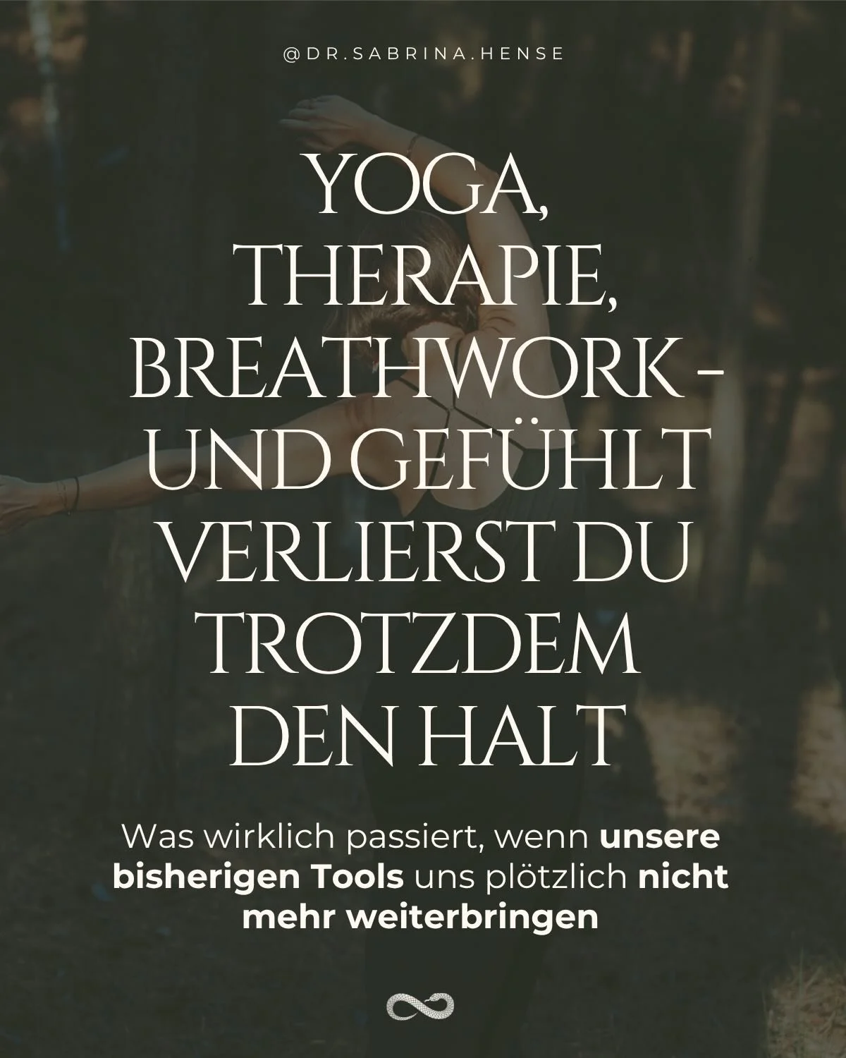 🥀 Was so viele bewusste Frauen aktuell erleben: Sie haben jede Menge Tools, kennen ihre Muster, gehen regelm&auml;&szlig;igste auf die Matte - und trotzdem verlieren sie gef&uuml;hlt die Kontrolle &uuml;ber ihr Leben.

⚒️ Ganz nat&uuml;rlicherweise 