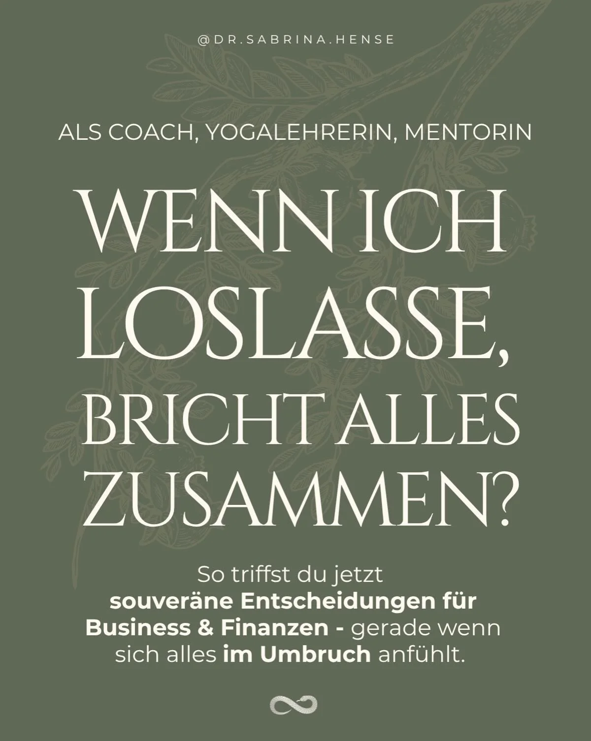 Wie befreiend w&auml;re es, wenn du in dieser besonderen Zeit, nicht st&auml;ndig das Gef&uuml;hl h&auml;ttest, alles allein zusammenhalten zu m&uuml;ssen? &hearts;️

Und wenn du endlich verstehen w&uuml;rdest, was gerade wirklich mit dir passiert &n