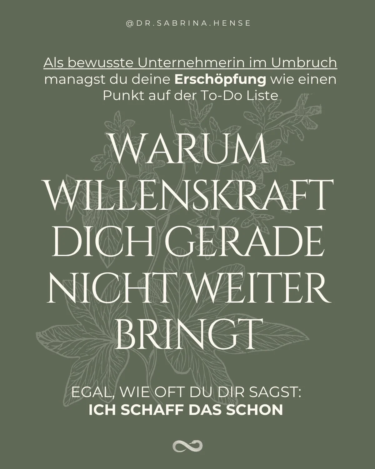 💪Wenn uns Ver&auml;nderung begegnet, reagieren wir oft mit Zielen, Pl&auml;nen und Anstrengung.

🧠 Wir versuchen, uns mit dem Kopf &uuml;ber die Schwelle zu denken.

Das Unbekannte mit To-do-Listen und Disziplin zu managen.

❌ Aber tiefe Transforma