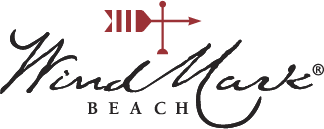 Hand Mark Beach logo with a red arrow and cross symbol