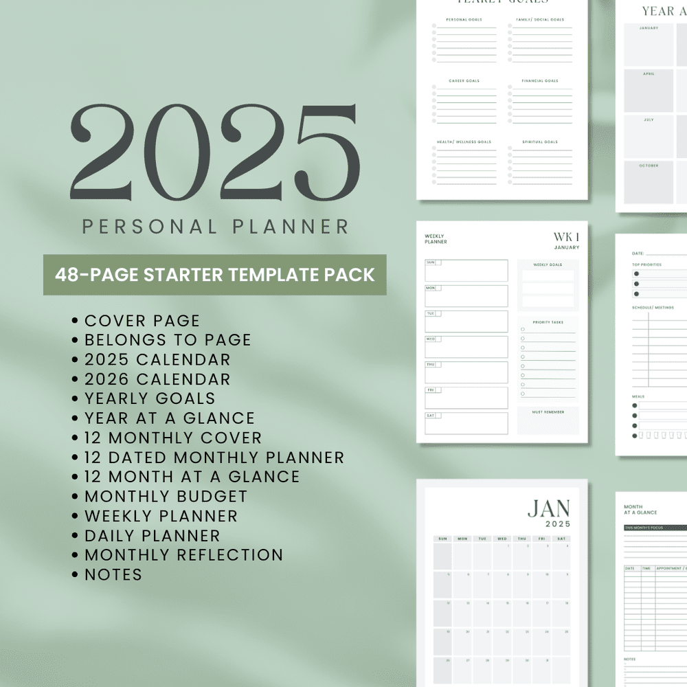 2025-personal-planner-starter-template-pack-editable-with-reselling-rights-sandee-solutions