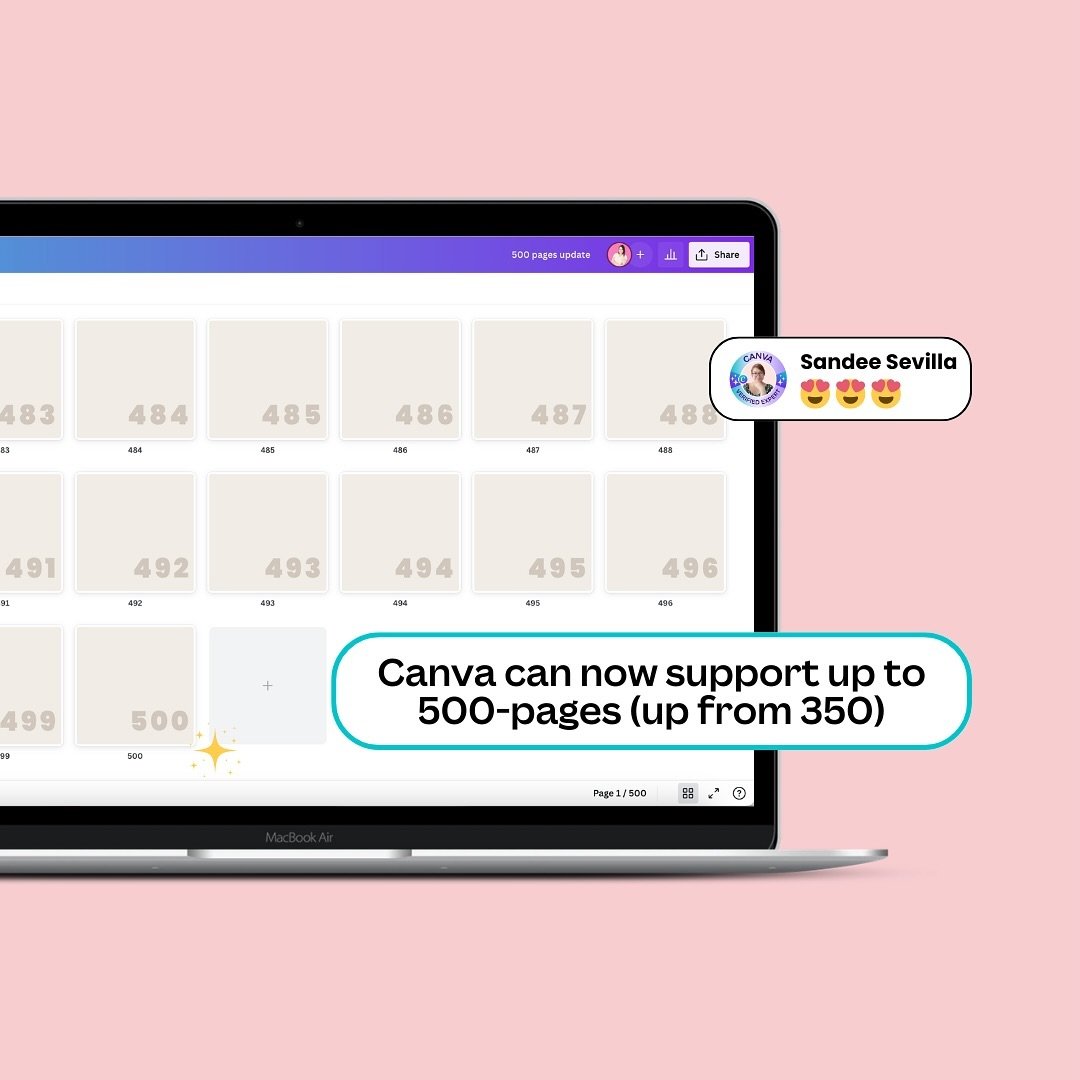 Canva Update! Hello 500 pages 😱🥰🎉
#canvaverifiedexpert #canvaupdate