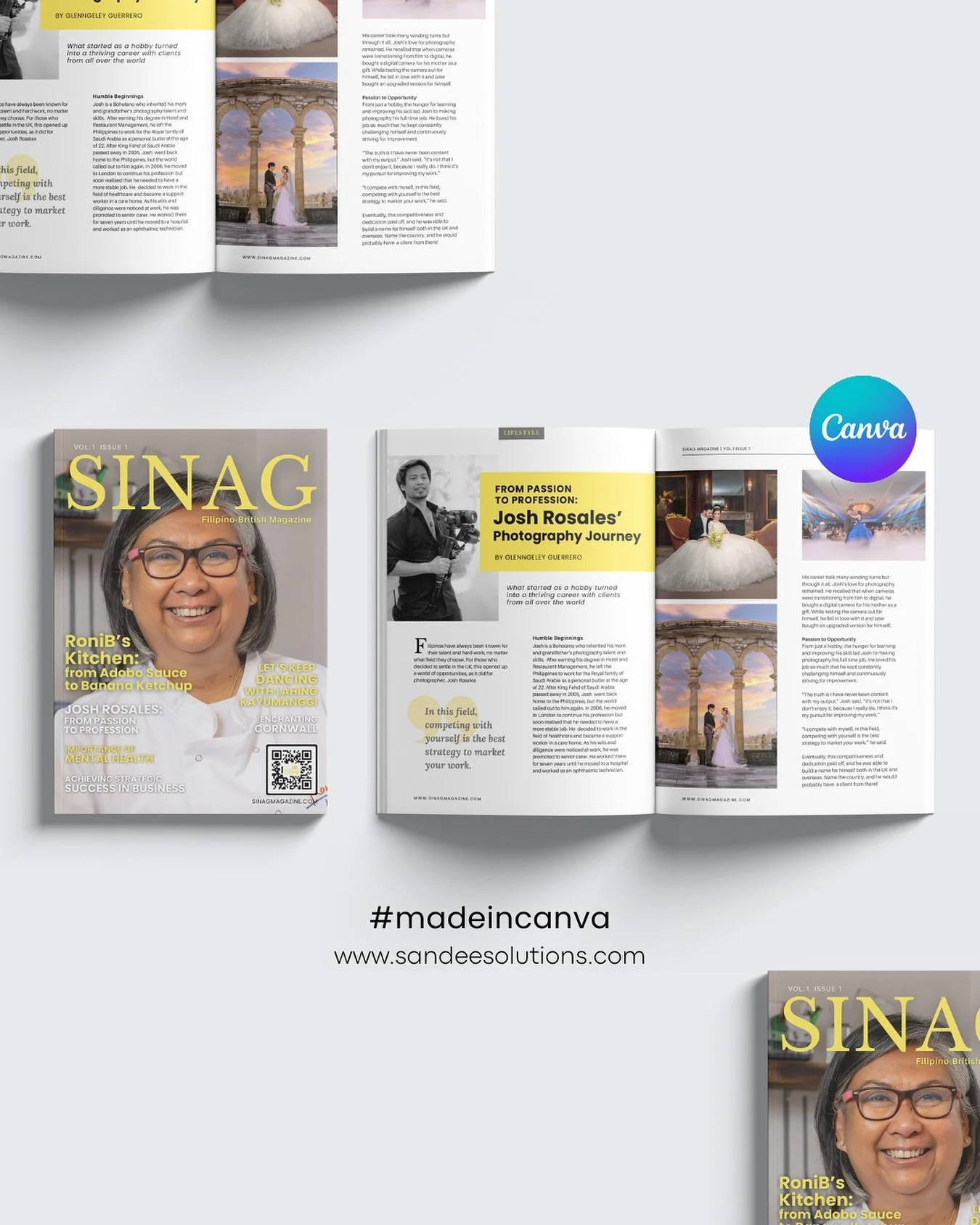 A magazine designed 💯 in @canva 
#canvaverifiedexpert #canvadesigner #madeincanva #canvalove
