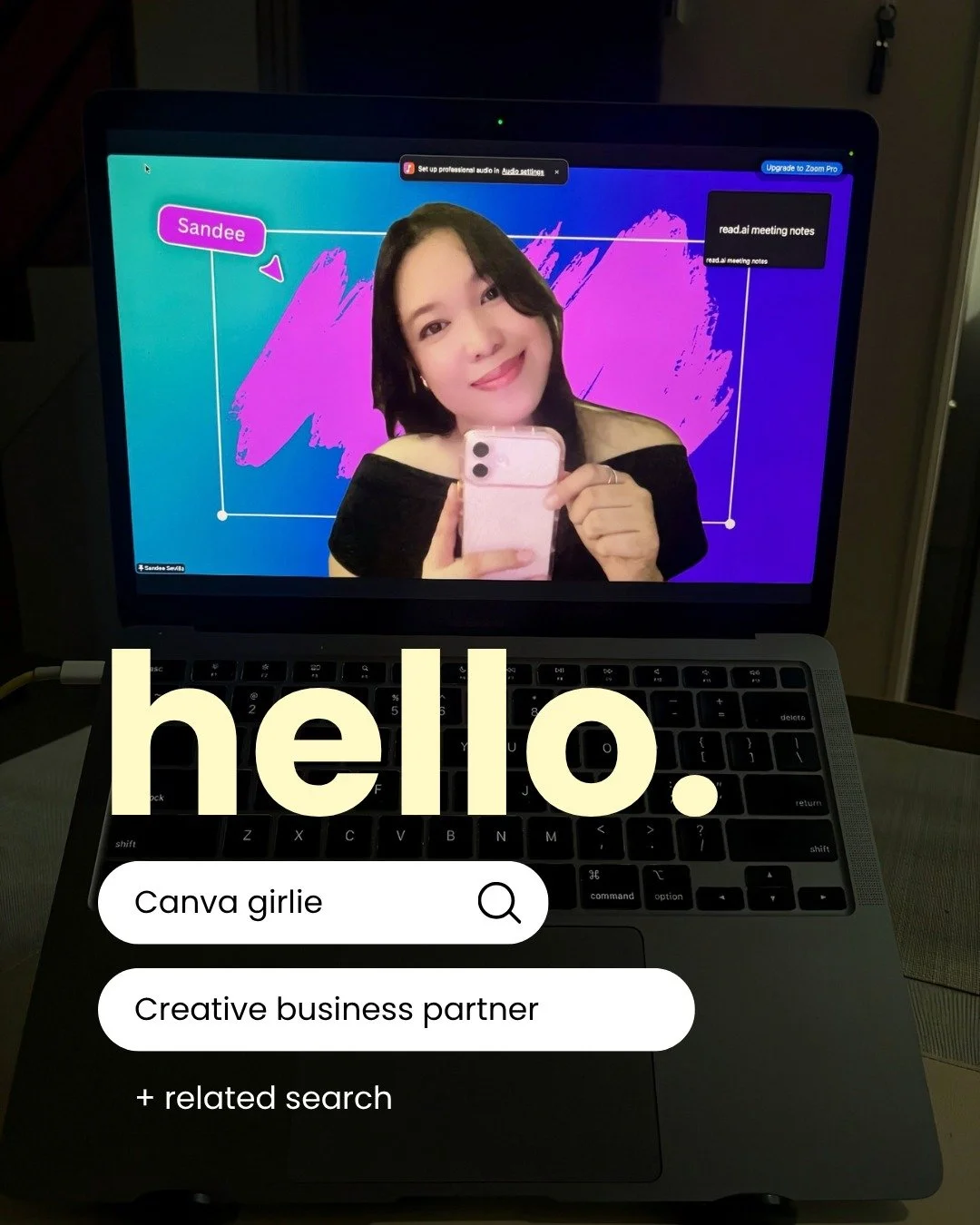 Hello, internet friends!

If we're not officially acquainted yet, here's your chance! 😂

I'm Sandee Sevilla, a Canva Verified Expert. I am your Canva girl, digital product designer, Canva Creator, and workshop facilitator.

I help women entrepreneur