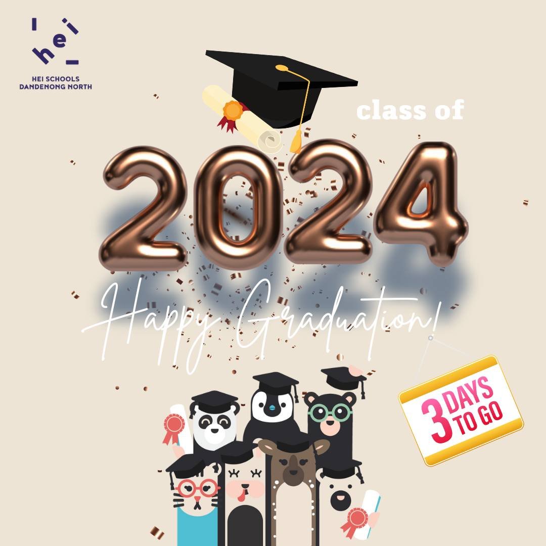 🎓👀𝐒𝐧𝐞𝐚𝐤 𝐏𝐞𝐞𝐤 &ndash; 𝐇𝐄𝐈 𝐒𝐜𝐡𝐨𝐨𝐥𝐬 𝐊𝐢𝐧𝐝𝐞𝐫 𝐆𝐫𝐚𝐝𝐮𝐚𝐭𝐢𝐨𝐧 𝟐𝟎𝟐𝟒!✨ 🎓 

The countdown is on! This Friday, 22nd November 2024, we&rsquo;ll celebrate the incredible journey of our HEI Schools Dandenong North Kinder gradu