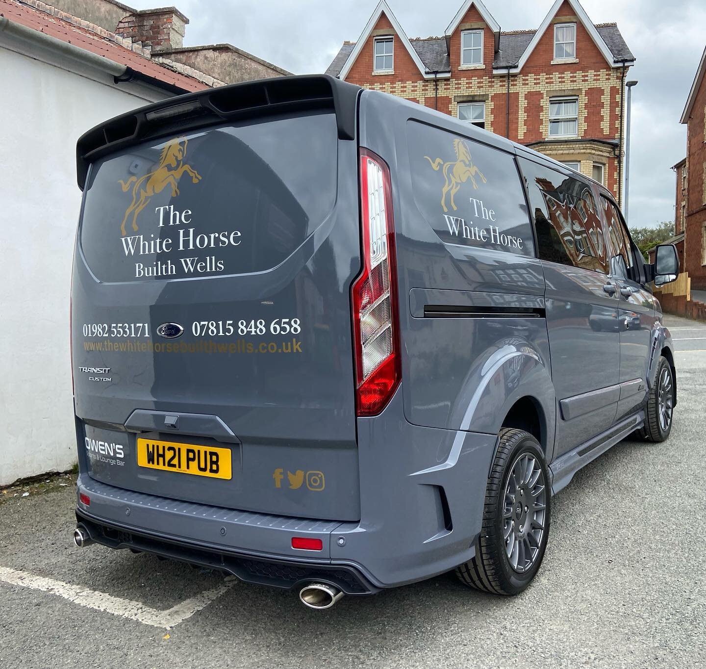 What a great canvas vehicle to sign write! Thanks @roryowen24 @ the @whitehorsebuilthwells for bringing her in for some tinting &amp; Sign writing!