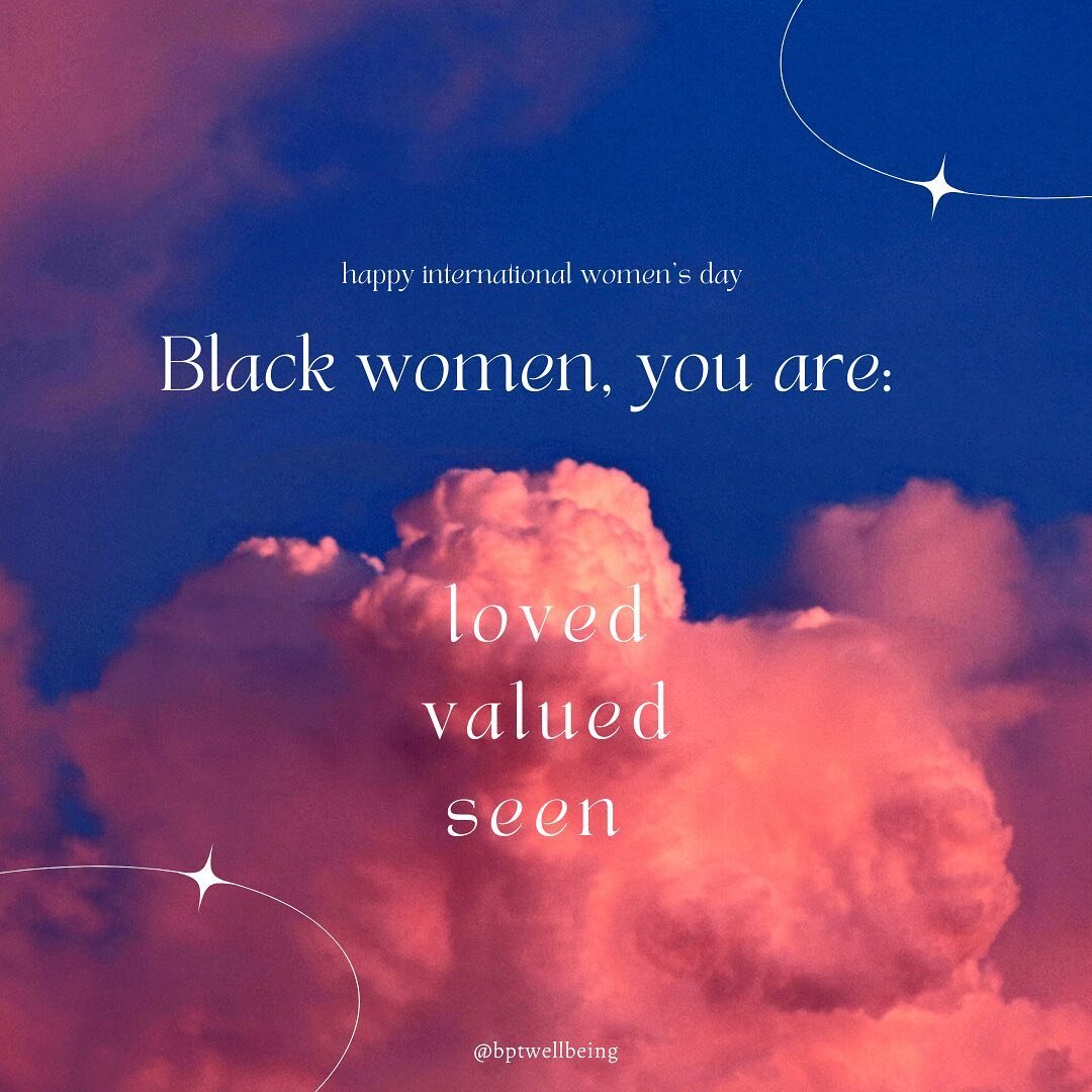 happy international women&rsquo;s day!
Black women, we set so many standards, and even if we do or don&rsquo;t set standards we deserve to be seen, loved, cared for, love according to our own standards and be ourselves fully.

#internationalwomensday
