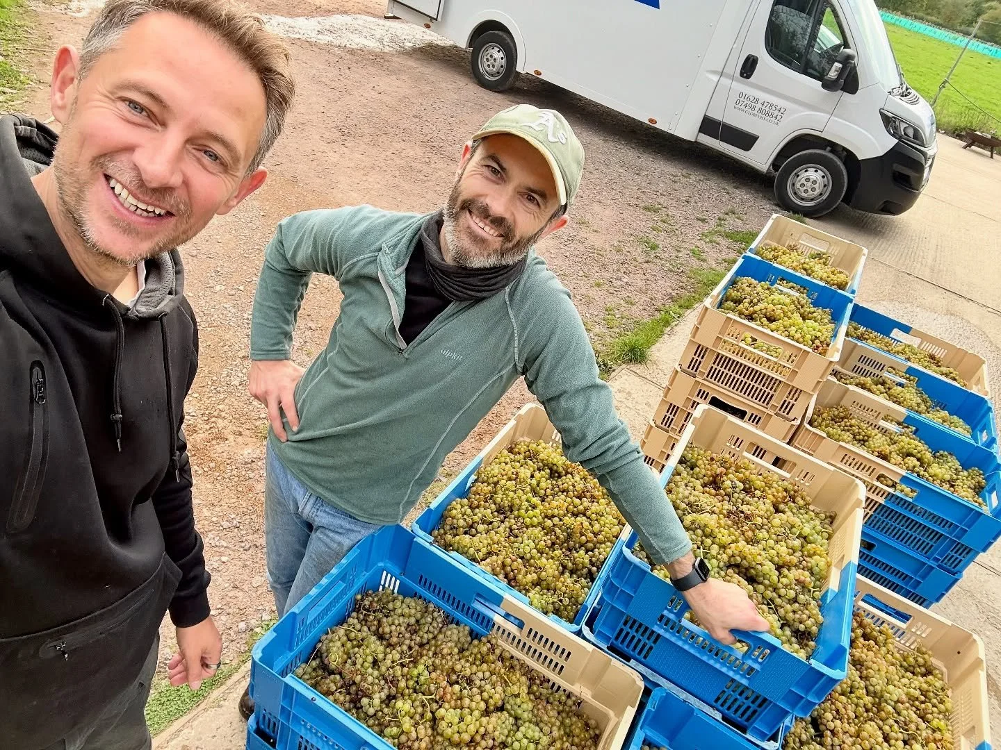 Wine Gods.

😃 That&rsquo;s Bacchus&hellip; kindly dropped off by James @leornian_wines and @harrowhope .

Interesting story: the vineyard from whence these came is owned by my daughter&rsquo;s primary school teacher, and her husband an ex-colleague.