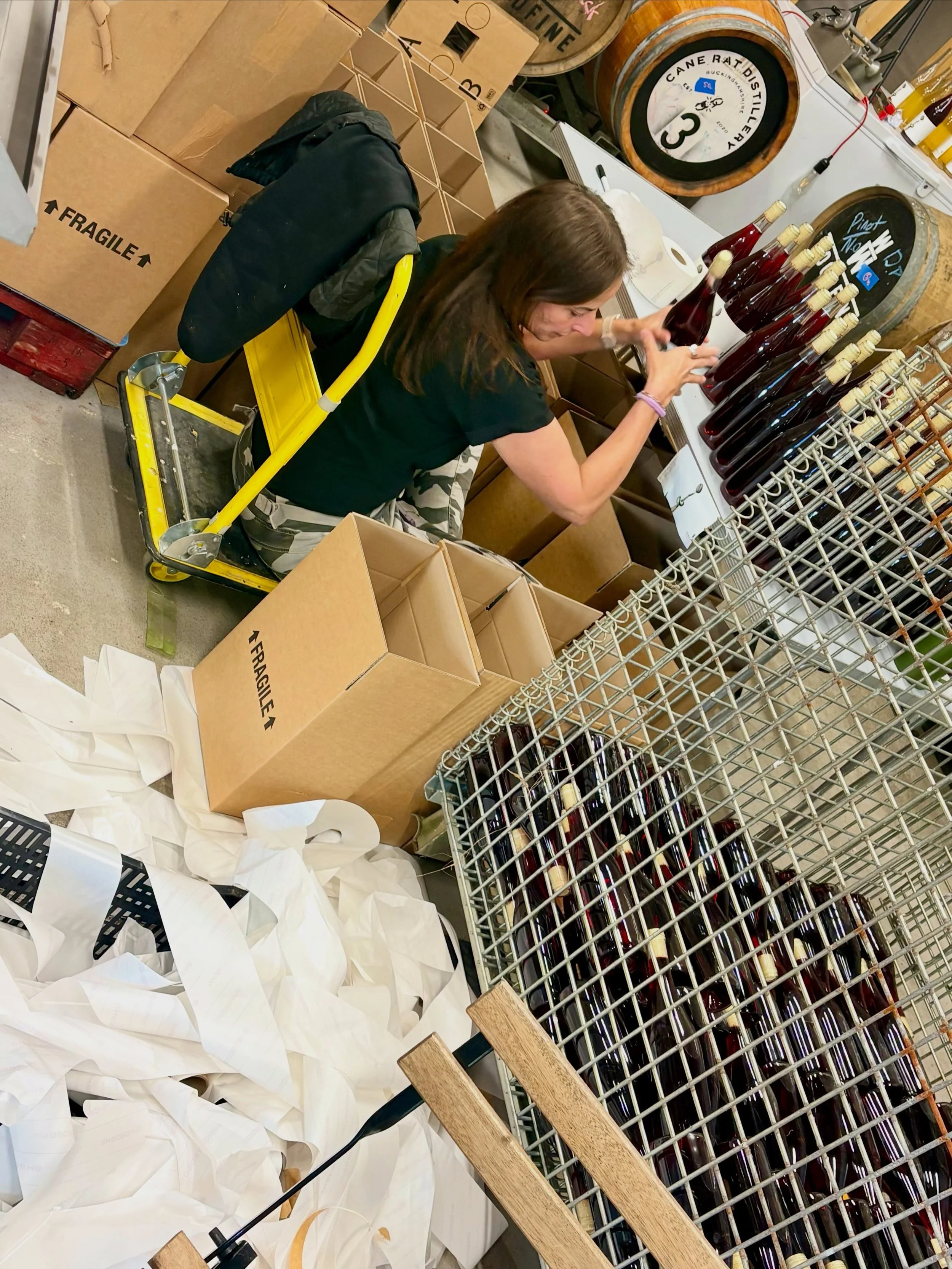Bottled it.

What would we do with @lizzybeans1975 and @kaithehedgelayer @calumn.b &hellip;?! Do t know, but we&rsquo;d have a lot of bottles to label&hellip;

Lost Vagus Red and Lost Vagus Orange all ready to go!

#naturalwine #organicvineyard #chil