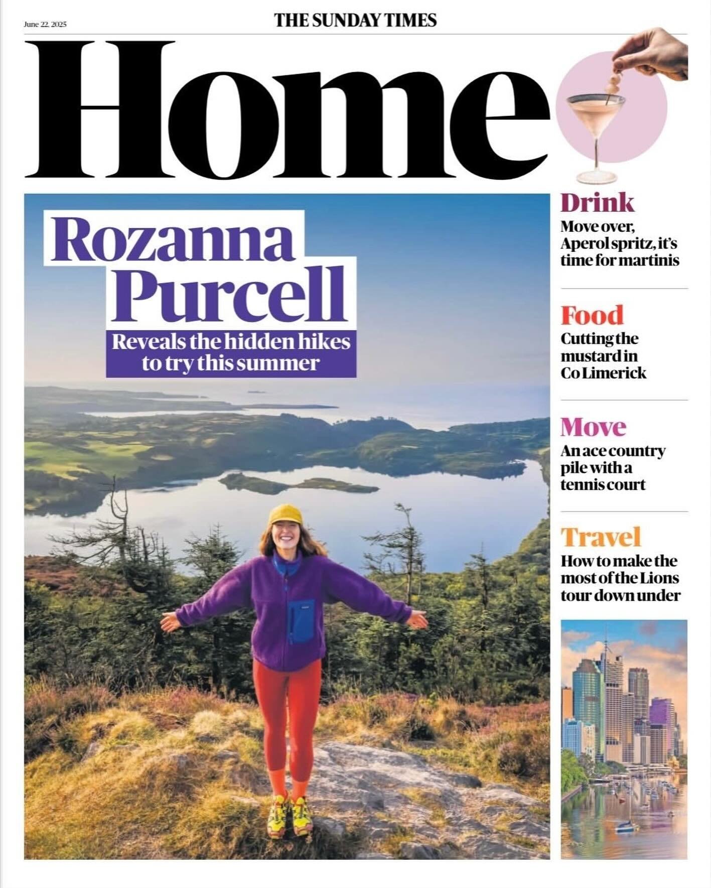The incredible @rozannapurcell featured in The Sunday Times sharing her go-to tracks, trails, and hidden gems across Ireland. A must read for all the stunning location recommendations that also feature on her hiking page @thehikelife🌲