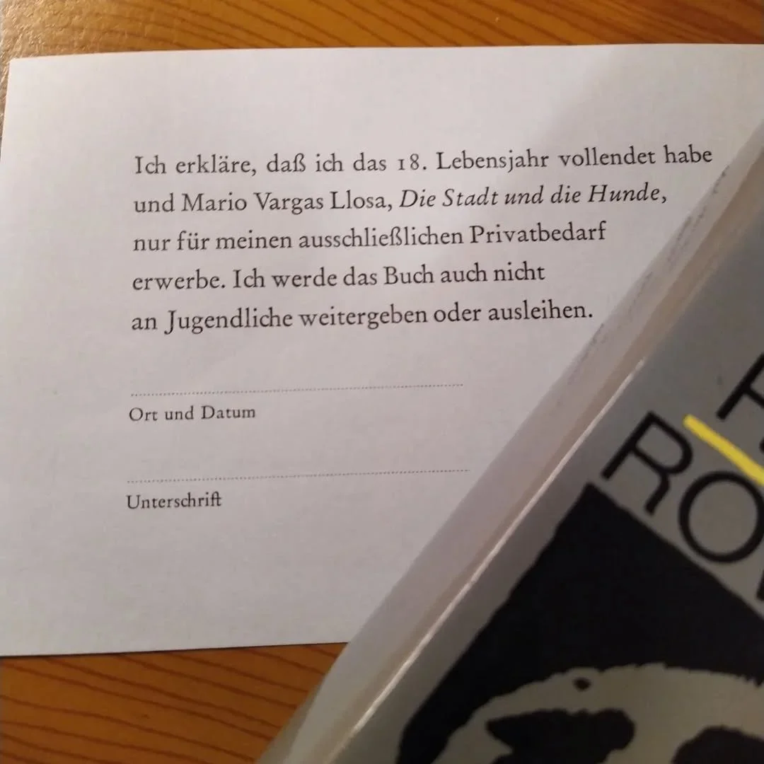 Huch, das Buch scheint ja gefährlich zu sein.