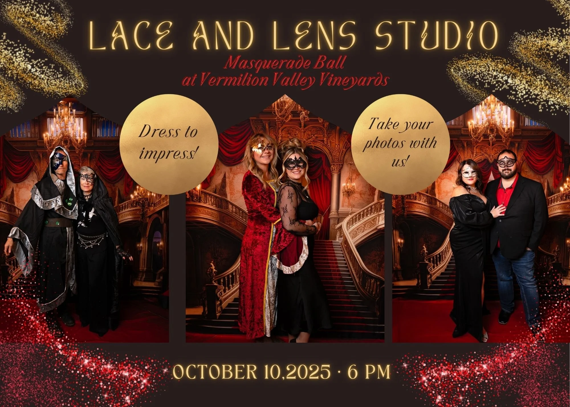 Join us at Vermilion Valley Vineyards on 10\10! Wear your favorite mask! We will be located upstairs!

https://www.facebook.com/share/176QRuD7yx/
