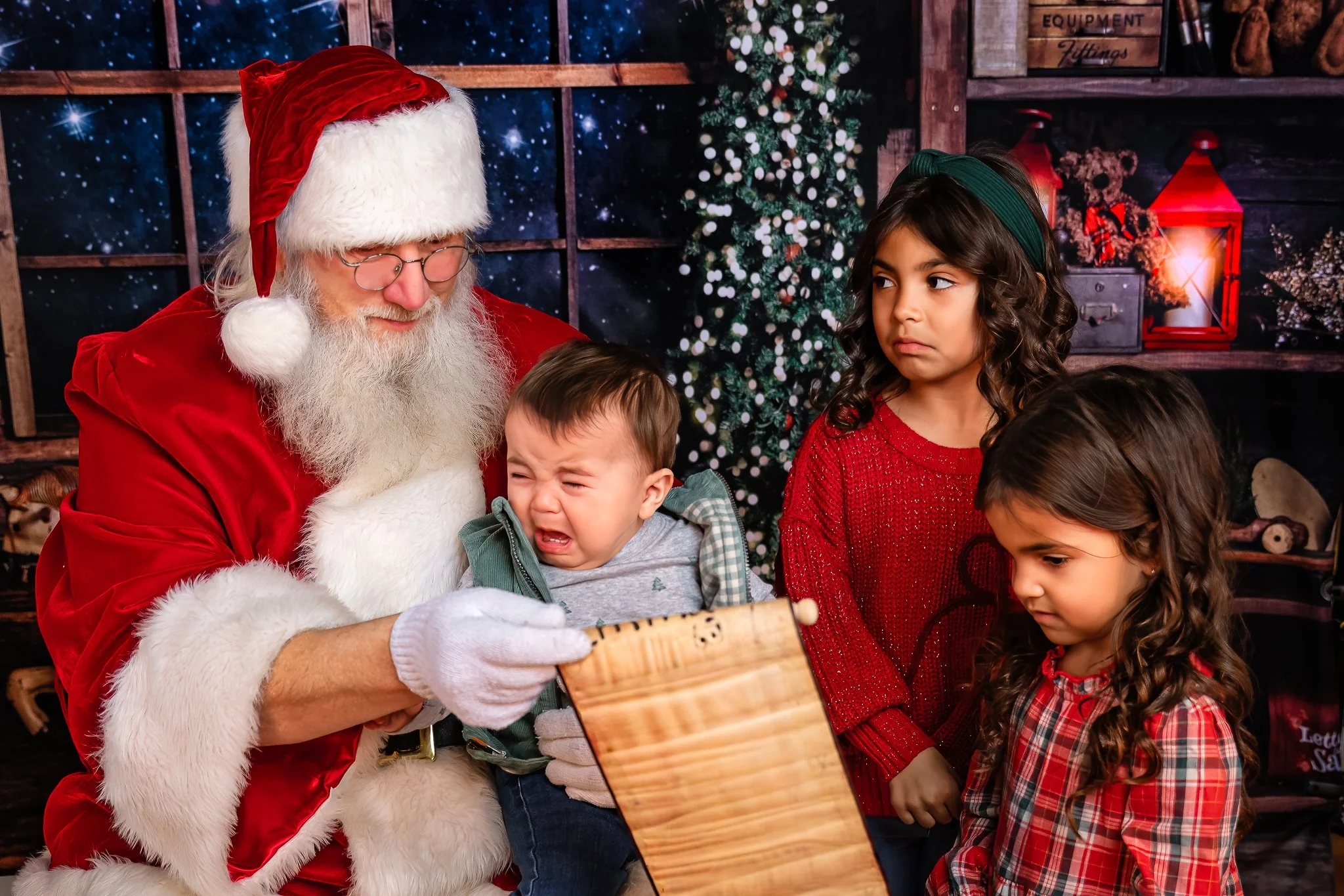 You know that moment when you MIGHT have pushed it to far and cant find your name on the Nice list....

NOTE: No worries.... we found them shortly after this!