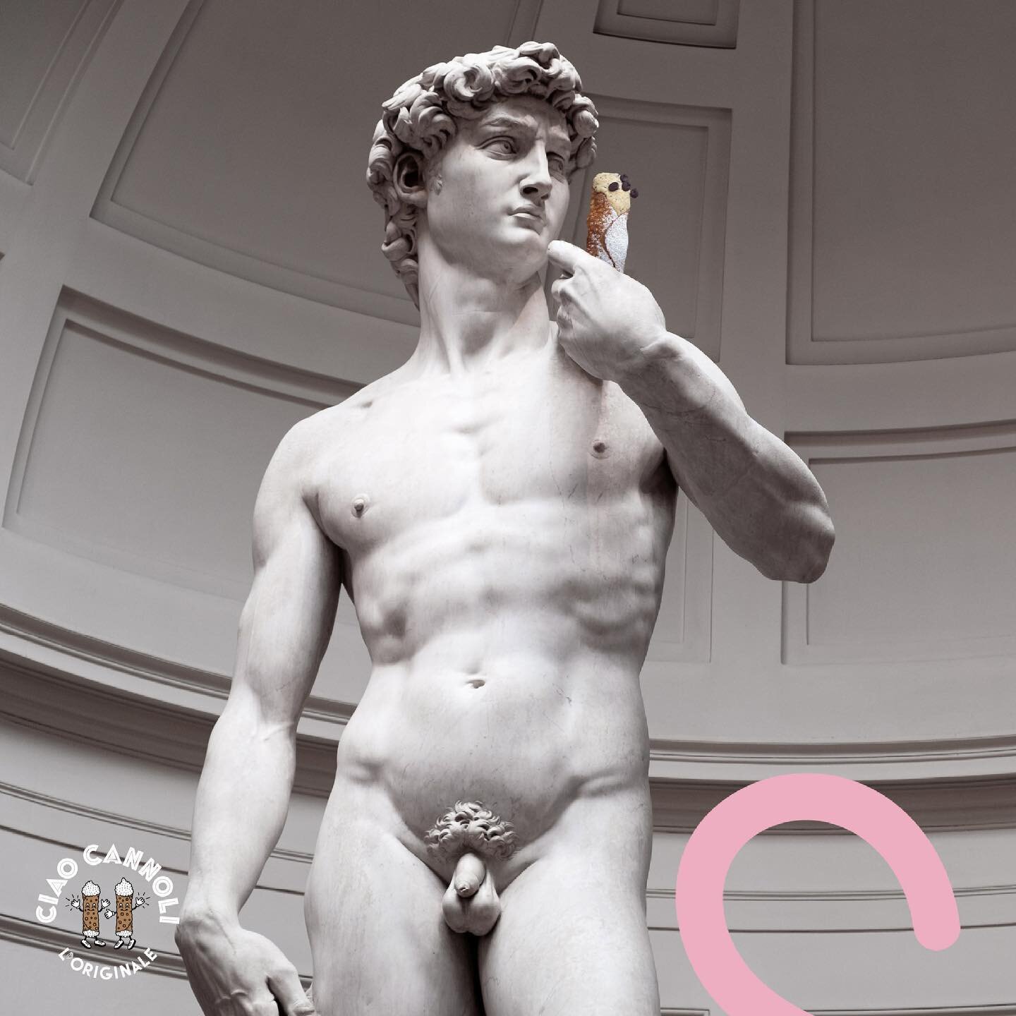 The Statue of David is famous for his big.. cannolo 👀