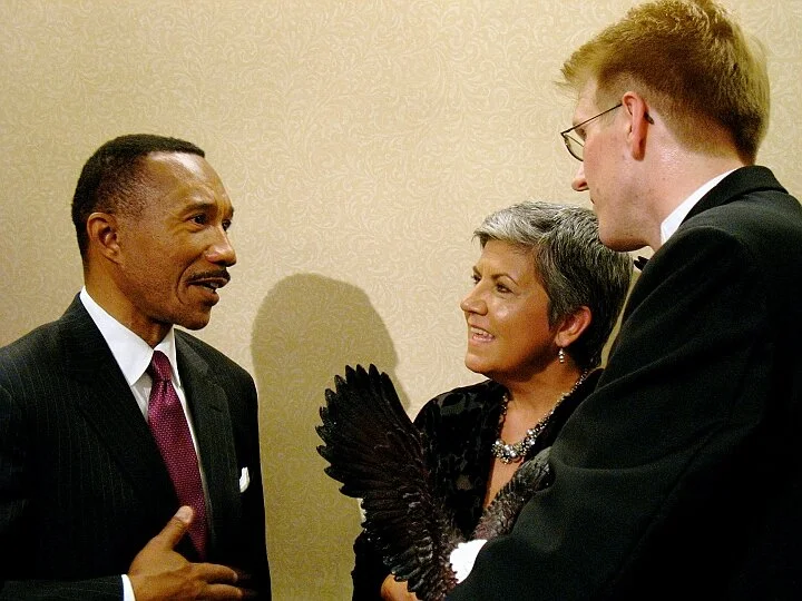 Kwame Mfume (Former President/CEO of the NAACP and Congressman from Maryland, 1987-1996), Maria Höhn, and Martin Klimke