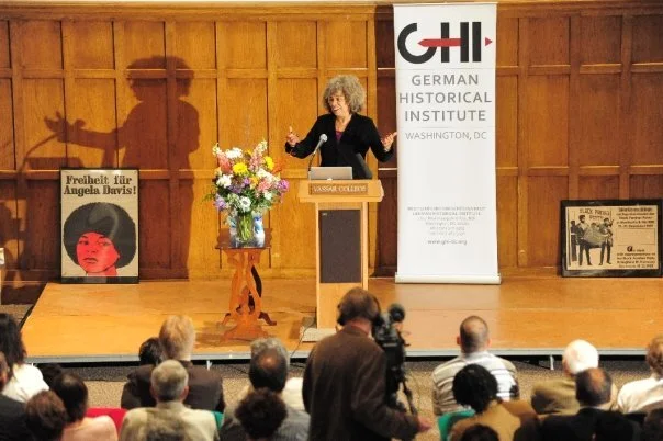 Angela Davis during her lecture
