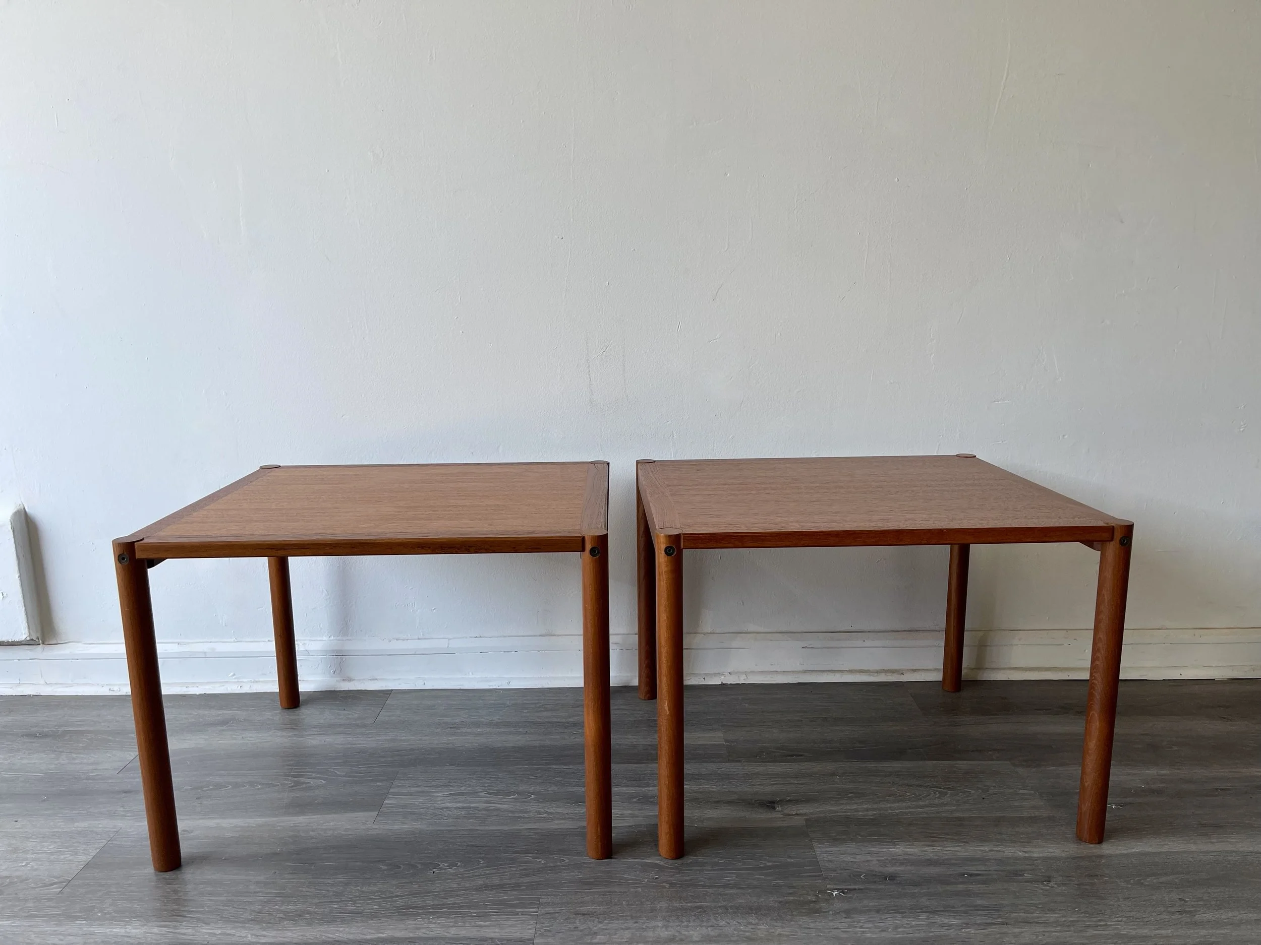 Pair of Danish modern , teak end tables — Mid Mod Collective