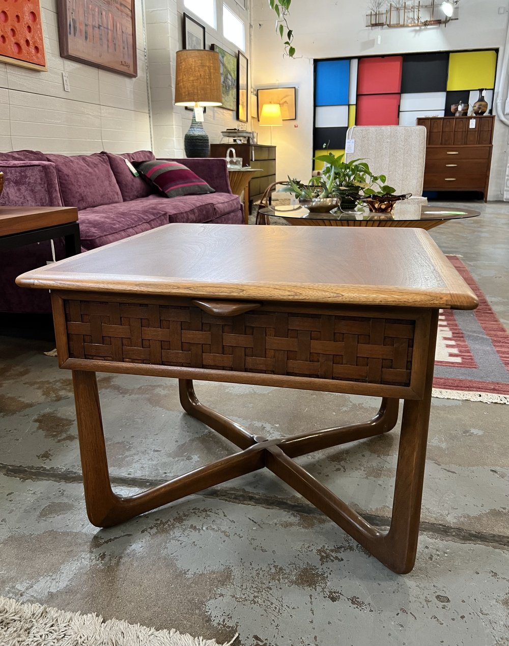 Mid Century Modern Lane 'Perception' End Table with Drawer — Mid Mod  Collective