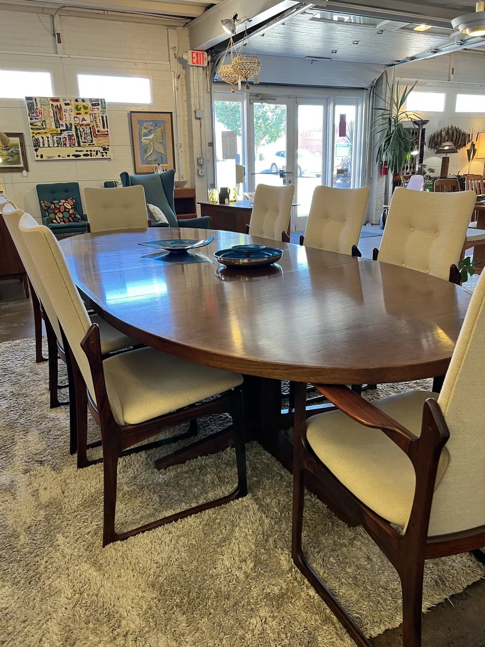 Danish Modern Rosewood Dining Table — Mid Mod Collective
