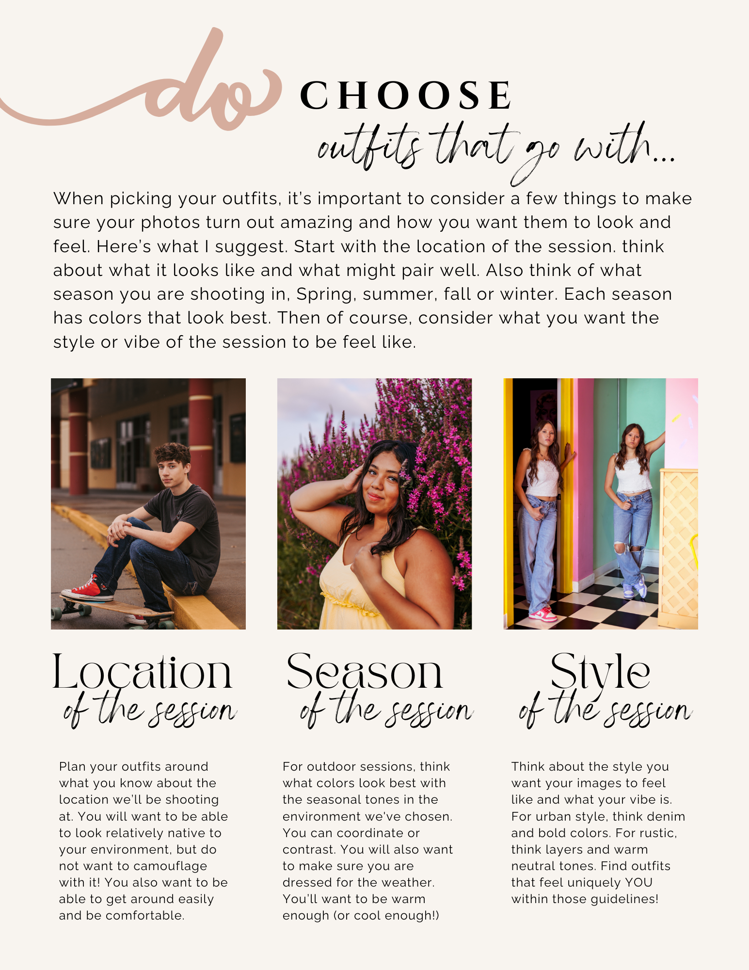 what to wear for senior photos in nebraska