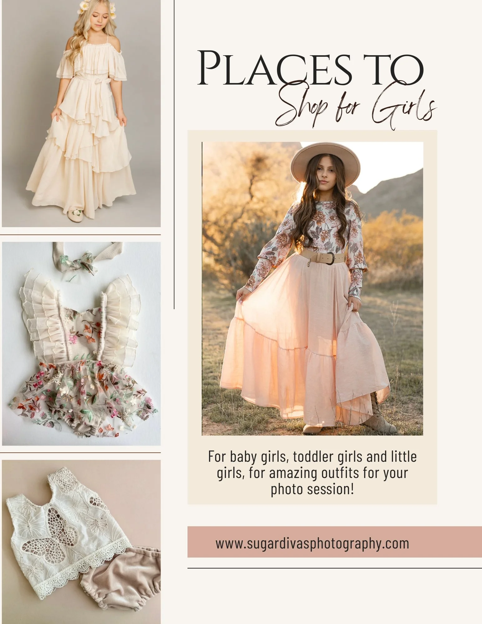 where to shop outfits for photos for little girls