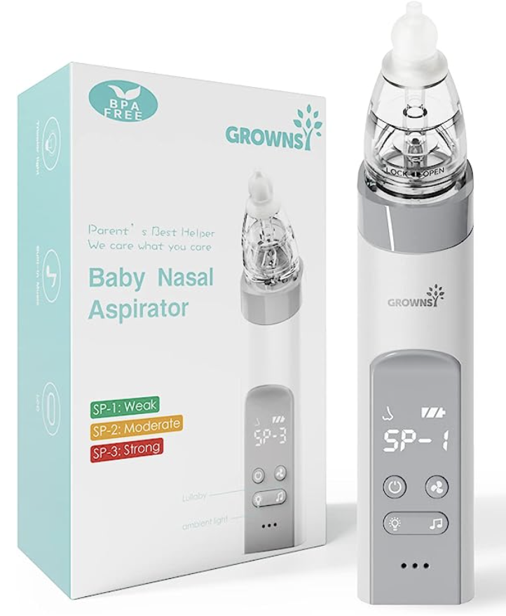 -- Grownsy Nasal Aspirator -- Your baby will have boogies and this is the best way to get them out. Def skip the Friday snot sucker thing, it's awful. This is easy and gentle. Use with saline drops. 