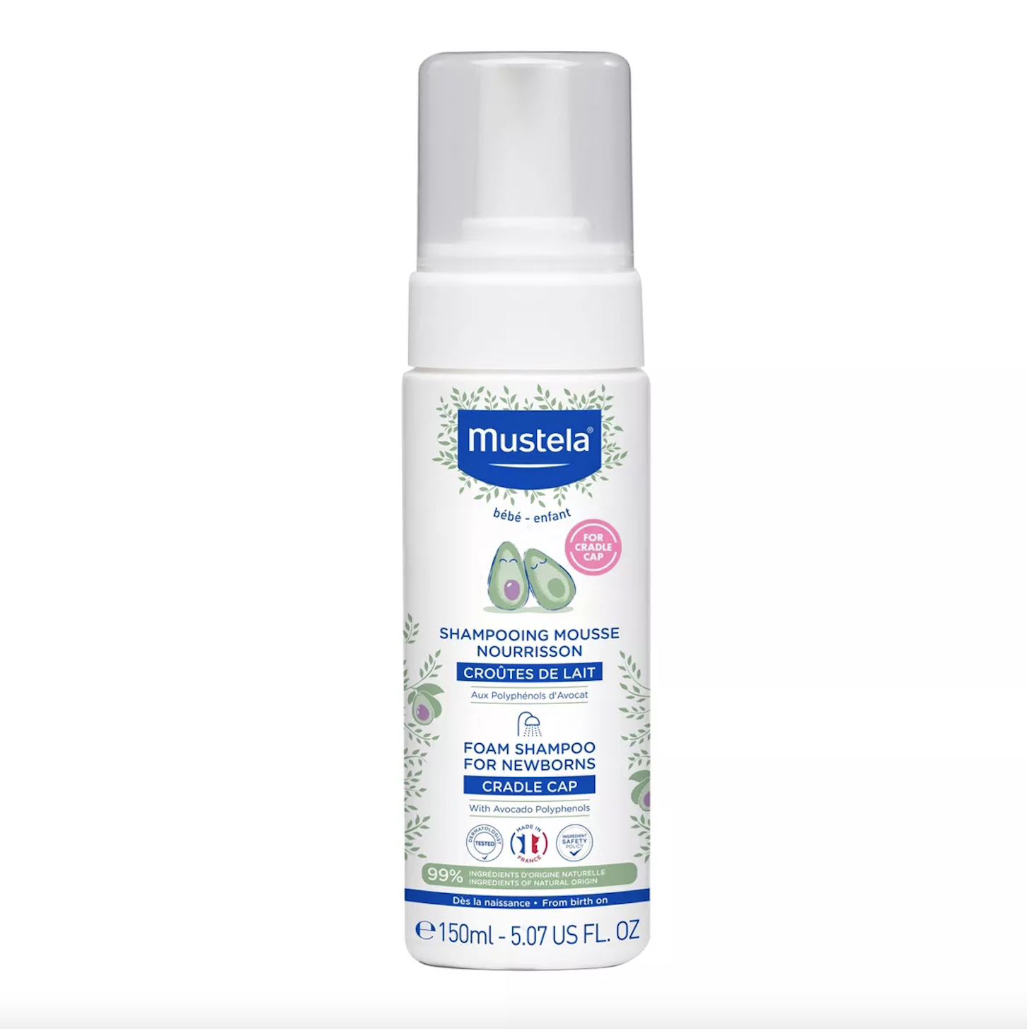 -- Mustela Cradle Cap Shampoo -- Our go-to shampoo. 