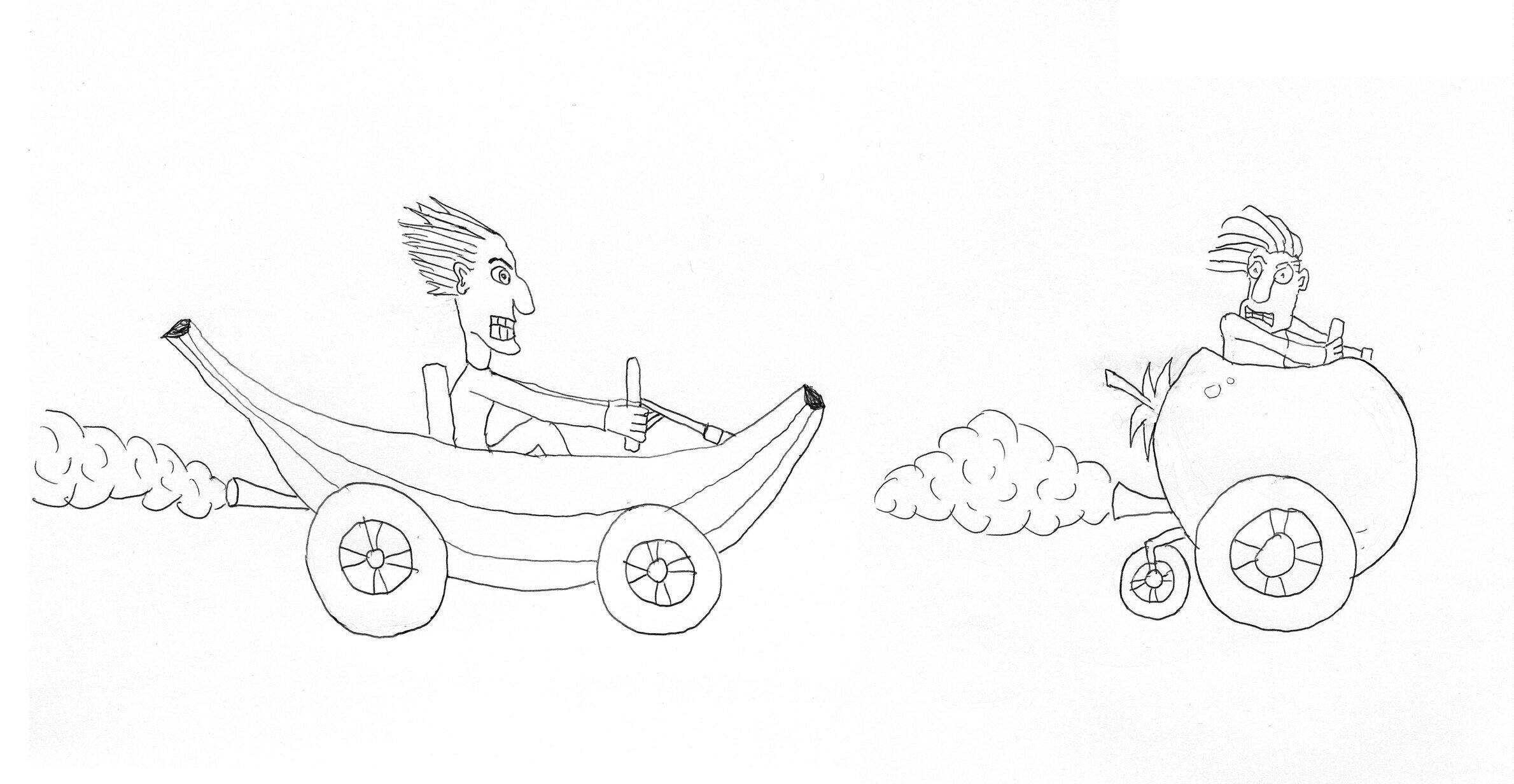 How To Draw Banana Car