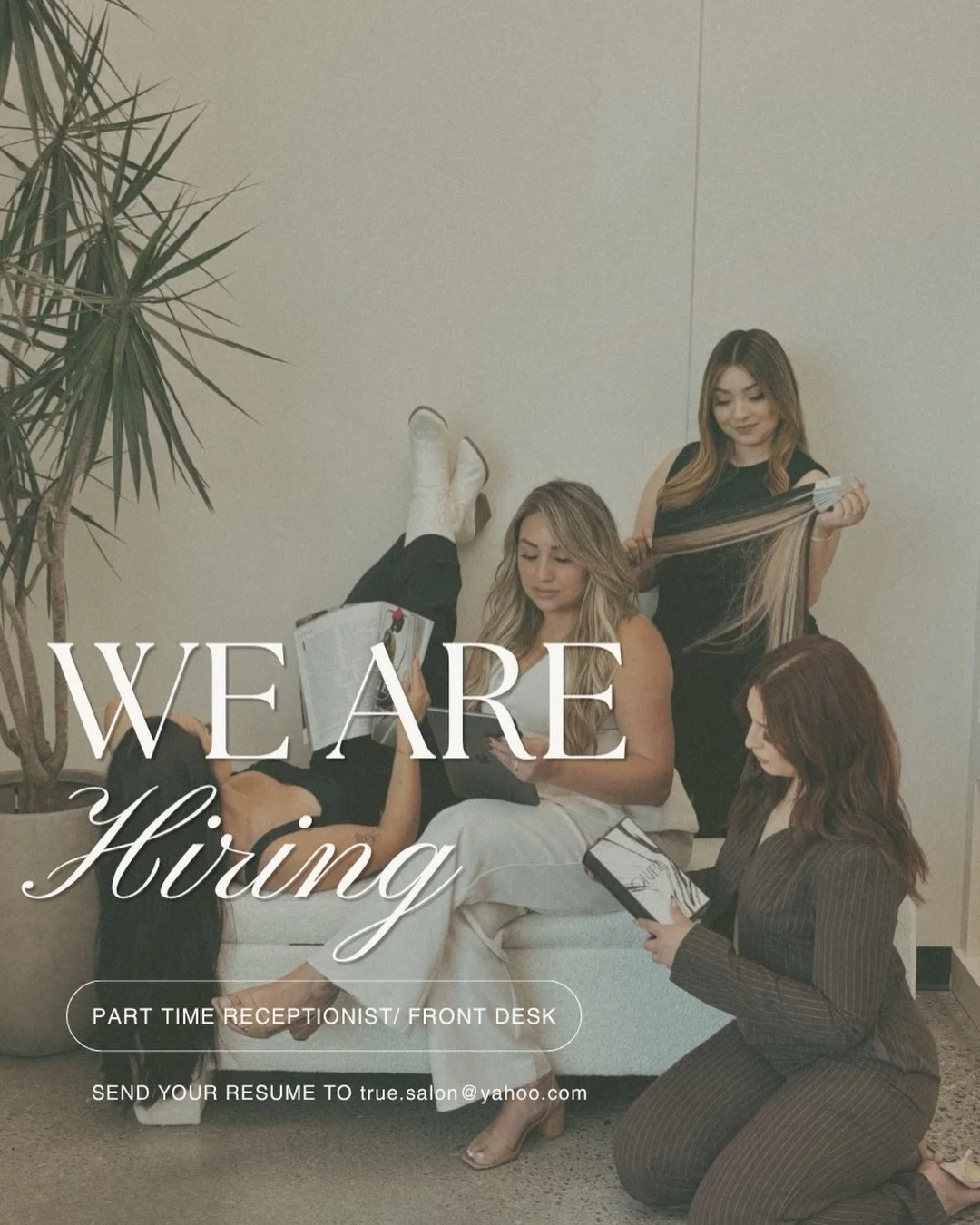 We are excited to announce that as we continue to expand, we are looking to add to our team✨

We&rsquo;re searching for someone organized, professional and great with people to join the True Salon family🤍

If this sounds like you, feel free to send 