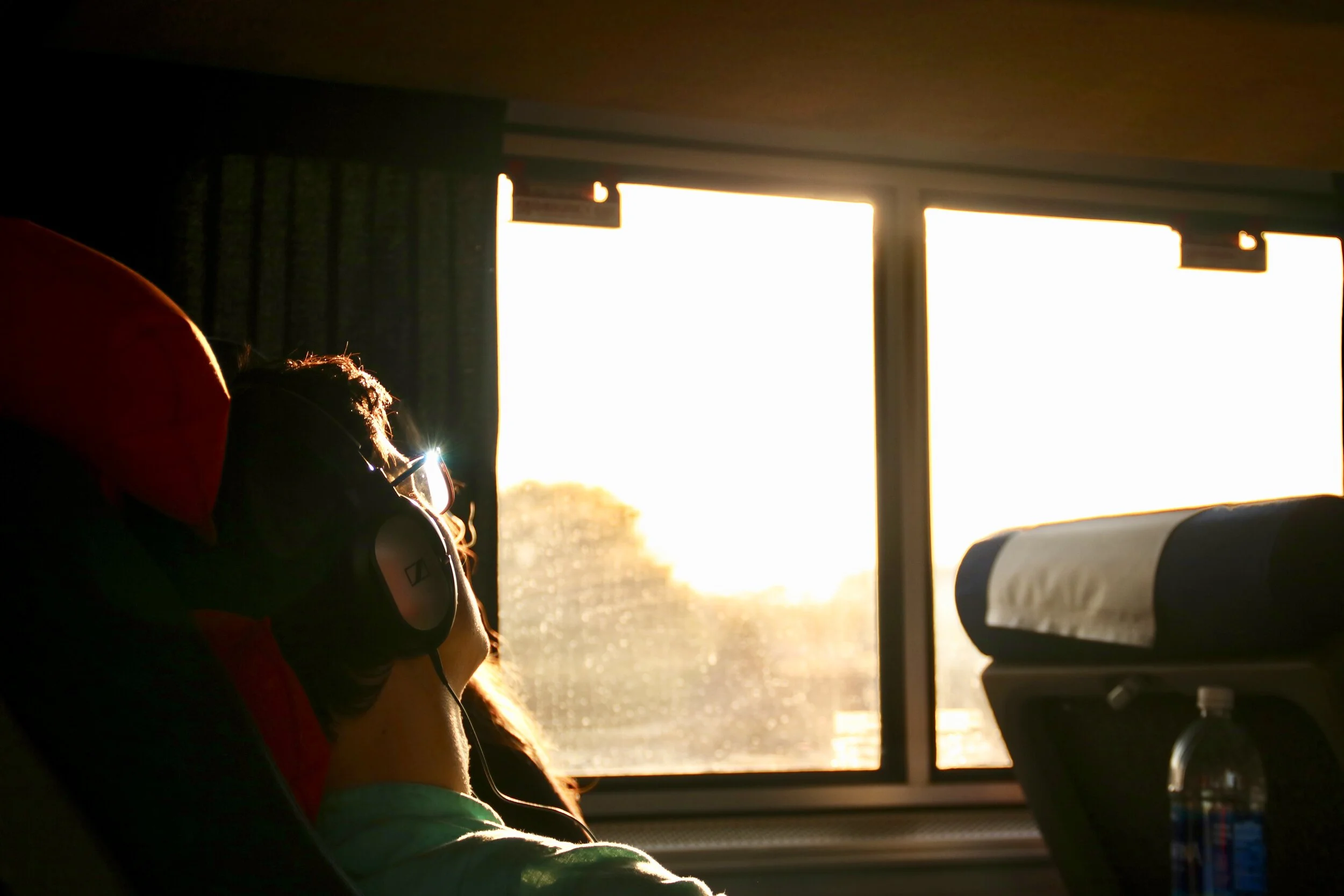 on AmTrak train Coast Starlight (2016)