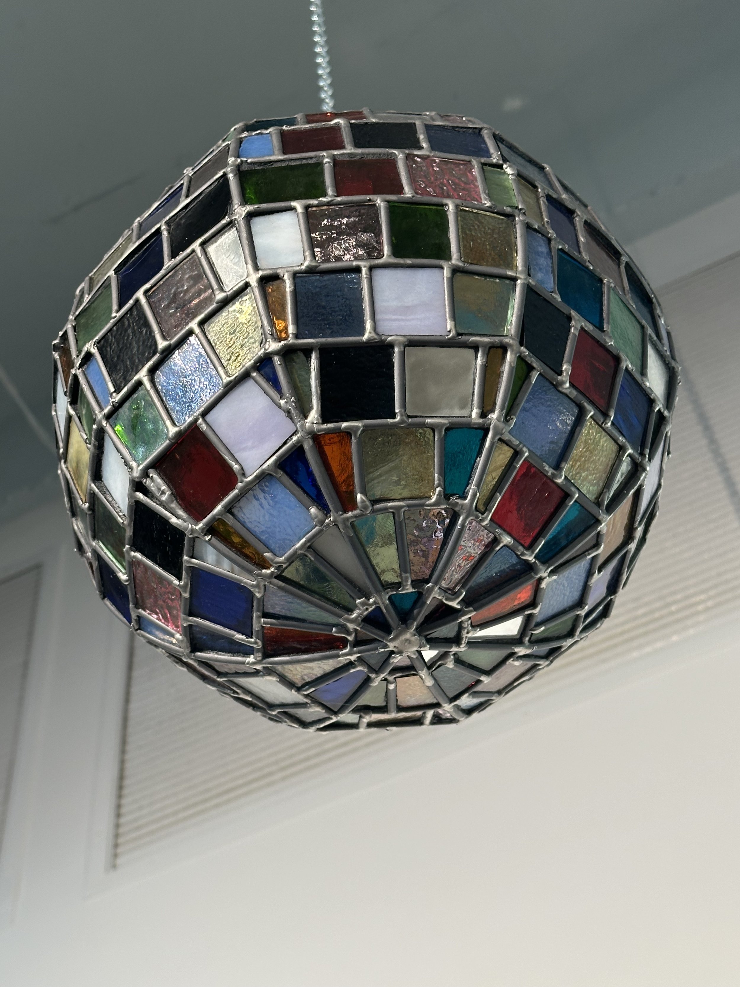 “Church”, leaded stained glass, 2026.