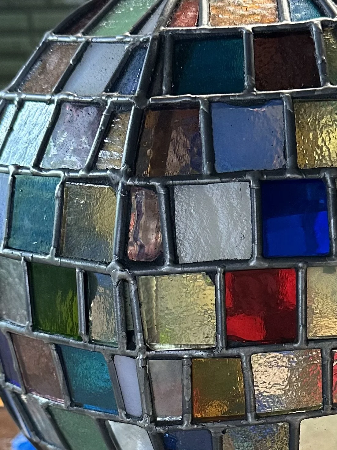 “Church”, leaded stained glass, 2026.