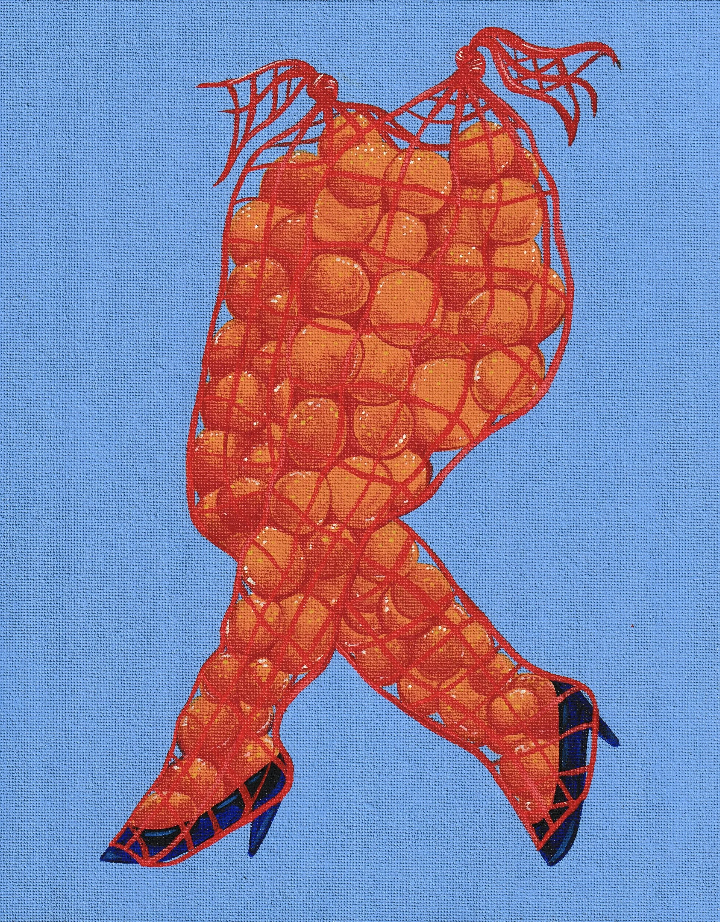“Fruity Legs”, acrylic on canvas, 2026.